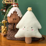 Christmas Ginger Bread Plushie Plush Pillow Stuffed Chocolate Cookie Cabin House Decor Cushion Funny XMas Tree Parsty Decor Doll