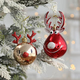 2pcs Elk Christmas Balls Ornaments Xmas Tree Hanging Bauble Pendant  Christmas Decorations for Home New Year Party Navidad