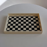 Nordic Acrylic Tray Grids Organizer Dessert Serving Support Small Stuff Jewelry Organization Plate Home Office Table Decor
