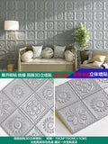 Pastoral style wallpaper self-adhesive waterproof and moisture-proof 3D stereo wall stickers warm bedroom living room background