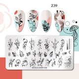 Halloween Stamping plates Stamp For Nails Pumpkin Ghost Nail Polish Templates All for Manicure Nail Designs