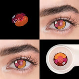 2PCS/Pair Pink Lense Halloween Lenses anime accessories Color contact lenses Cosplay Anime Lenses Yearly Contact lens