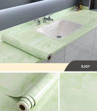 Kitchen Oil-proof Transparent Film Thick Self Adhesive Waterproof Countertop Furniture Marble Wallpaper Bathroom Decor Stickers