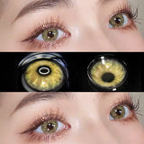 2 Pieces/pair of Colored Contact Lenses Heart Contacts Natural Brown Blue Pink Contact Lenses Beauty Glasses Myopic