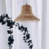 Rattan Lampshade Handmade Photography Accessories Kids Room Nursery Dorm Decoration Ceiling Light Cover Home Hanging Decor