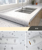 Kitchen Oil-proof Transparent Film Thick Self Adhesive Waterproof Countertop Furniture Marble Wallpaper Bathroom Decor Stickers