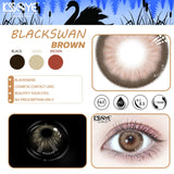 BlackSwan 1Pair Contact Colored Lenses Colored Contact Lenses For Eyes Multicolor Lens Yearly Pupils Beauty Makeup