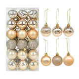 1box Christmas Balls Christmas Tree Ornaments Ball Xmas Hanging Tree Pendants Home Party Decor New Year Gift Noel Navidad