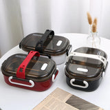 Portable 304 Stainless Steel Lunch Box Hot Sale Japanese Style Compartment Bento Box Kitchen Leakproof Food Container