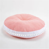 Nordic Round Cushion Pad Home Decor Seat Cushion Kids Cushions Stuffed Thick Cotton Play Pad Mat Baby Room Ornament Gifts 80cm