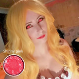 2PCS/Pair Pink Lense Halloween Lenses anime accessories Color contact lenses Cosplay Anime Lenses Yearly Contact lens