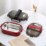 Portable 304 Stainless Steel Lunch Box Hot Sale Japanese Style Compartment Bento Box Kitchen Leakproof Food Container