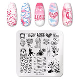 Halloween Nail Stamping Plates Snowflake Festival Pattern Nail Art Image Plates Stainless Steel Nail Art Plate Stencil