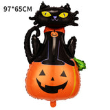 Halloween Decoration Balloon Pumpkin Ghost Spider Foil Balloons Toys Bat Globos Halloween Party Supplies