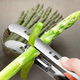 Stainless Steel Double-sided Fruit Peeler Gadgets, Fruit Knife, Asparagus, Yam, Cucumber, Potato, Kitchen Tools