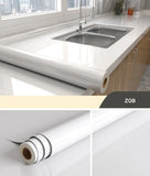 Kitchen Oil-proof Transparent Film Thick Self Adhesive Waterproof Countertop Furniture Marble Wallpaper Bathroom Decor Stickers