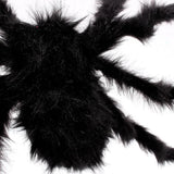 Super big plush spider made of wire and plush black and multicolour style for party or halloween decorations 1Pcs 30cm,50cm,75cm