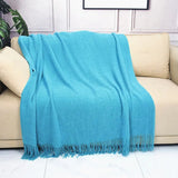 Nordic Knitted Blanket for Bed Thicken Winter Warm Sofa Cover Soft Plaid Bedspread Bed Sofa Decorative Throw Blankets Tapestrape