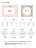 Korean Lace Tablecloth Garden Fresh Pink Bow Home Diningtable Cloth Rectangular European Wedding Decor Cloth