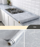 Kitchen Oil-proof Transparent Film Thick Self Adhesive Waterproof Countertop Furniture Marble Wallpaper Bathroom Decor Stickers