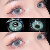 2 Pieces/pair of Colored Contact Lenses Heart Contacts Natural Brown Blue Pink Contact Lenses Beauty Glasses Myopic