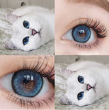 Color Contact Lenses yearly Myopia Lenses with Diopter Enlarge Bright Cosmetic Power Lens Make Up for  Beautiful Eyes