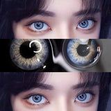 2 Pieces/pair of Colored Contact Lenses Heart Contacts Natural Brown Blue Pink Contact Lenses Beauty Glasses Myopic