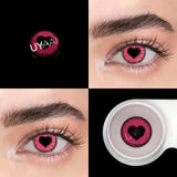 2PCS/Pair Pink Lense Halloween Lenses anime accessories Color contact lenses Cosplay Anime Lenses Yearly Contact lens