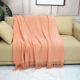 Nordic Knitted Blanket for Bed Thicken Winter Warm Sofa Cover Soft Plaid Bedspread Bed Sofa Decorative Throw Blankets Tapestrape