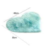 Plush Living Room Carpet Heart Shaped Bedroom Bedside Mat Cute Girl Bay Window New Home Textile Thickened Rug Pinterest