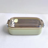 Lunch Box Stainless Steel 900ml-capacity Microwave Heating Portable Dinne Food Containers Adults Lady Kids