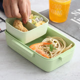 Microwave Lunch Box Independent Lattice For Kids Bento Box Portable Lunch Box Food Storage Container Picnic Snacks Box