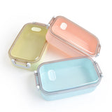 Lunch Box Stainless Steel 900ml-capacity Microwave Heating Portable Dinne Food Containers Adults Lady Kids