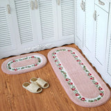 Pastoral Floor Carpet Living Room Bedroom Carpet Area Rug Anti-slip Floor Mat Bathroom Carpet Mat Kitchen Mat Home Textile