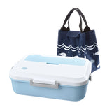 Microwave Heating Lunch Box Creative Phone Stand Bento Box Dinner Food Container Box for Kids School Picnic Office Workers