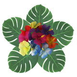 12pcs Tropical Palm Leaves Artifici Leaf Decor Wedding Decoration Green Jungle Plant Leaf Hawaiian Luau Home Party Decoration