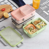 Microwave Lunch Box Independent Lattice For Kids Bento Box Portable Lunch Box Food Storage Container Picnic Snacks Box