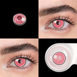 2PCS/Pair Pink Lense Halloween Lenses anime accessories Color contact lenses Cosplay Anime Lenses Yearly Contact lens