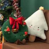 Christmas Ginger Bread Plushie Plush Pillow Stuffed Chocolate Cookie Cabin House Decor Cushion Funny XMas Tree Parsty Decor Doll