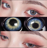 2 Pieces/pair of Colored Contact Lenses Heart Contacts Natural Brown Blue Pink Contact Lenses Beauty Glasses Myopic