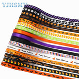 3/8'' 5yards Halloween printing Grosgrain Ribbons DIY Handmade Child Bow Wedding Decoration Gift Wrap Material