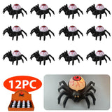 Halloween Decorations LED Candle Light Plastic Spider Skull Lamp for Home Bar Haunted House Halloween Party Decor Horror Props