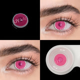 2PCS/Pair Pink Lense Halloween Lenses anime accessories Color contact lenses Cosplay Anime Lenses Yearly Contact lens