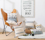 Morocco Tufting Pillow Case with Tassels Nordic Geometric Back Pillows Cover Pillowcase Christmas Decorations for Home 45*45cm