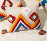 Morocco Tufting Pillow Case with Tassels Nordic Geometric Back Pillows Cover Pillowcase Christmas Decorations for Home 45*45cm