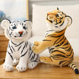 23cm Simulation Baby Tiger Plush Toy Stuffed Soft Wild Animal Forest Tiger Pillow Dolls For Kids Birthday Gift