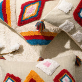 Morocco Tufting Pillow Case with Tassels Nordic Geometric Back Pillows Cover Pillowcase Christmas Decorations for Home 45*45cm