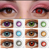 Color Contact Lenses For Eyes Anime Cosplay Colored Lenses Blue Green Multicolored Lenses Contact Lens Beauty Makeup