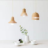 Rattan Lampshade Handmade Photography Accessories Kids Room Nursery Dorm Decoration Ceiling Light Cover Home Hanging Decor