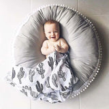 Nordic Round Cushion Pad Home Decor Seat Cushion Kids Cushions Stuffed Thick Cotton Play Pad Mat Baby Room Ornament Gifts 80cm